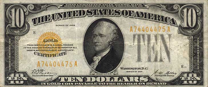 gold certificate