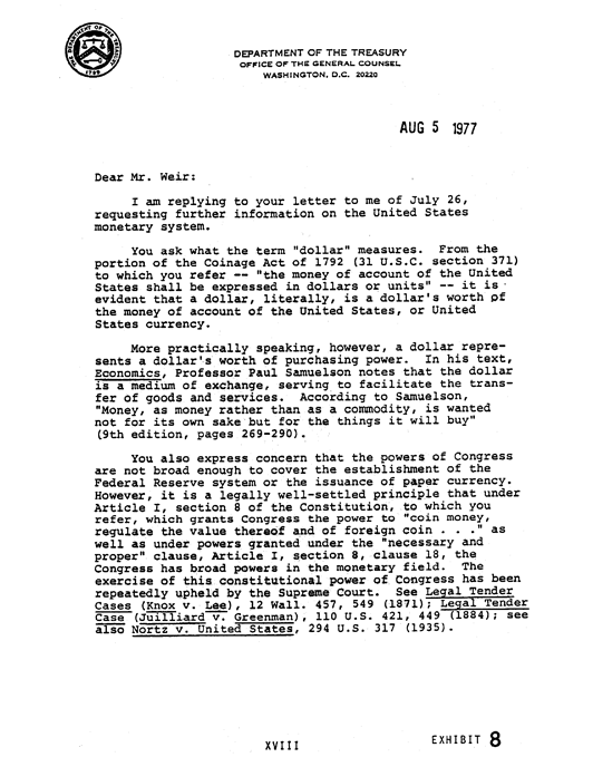 Exhibit 8a